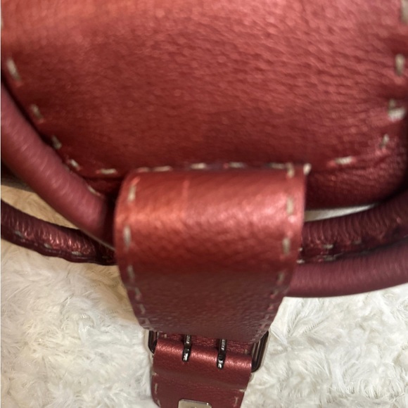 Copper Fendi shoulder bag with silver hardware. - Picture 2 of 10